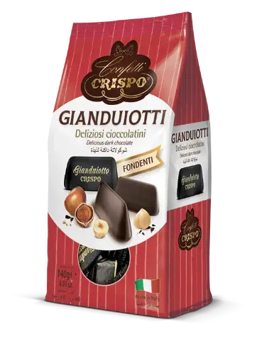 [cri10437301] Crispo Gianduiotti Fondenti 140g