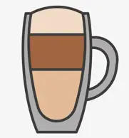 [consumptiebaristalattemacchatoN] Latte Macchiato NORMAAL