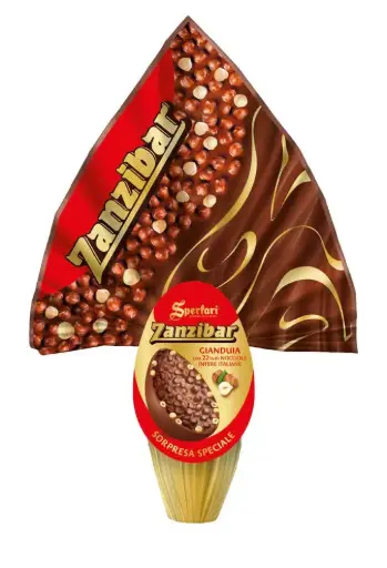 [speA9798] Sperlari Uovo Zanzibar Gianduia 350g