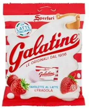 [gala4265] Galatine Tavolette al Latte e Fragola 125g