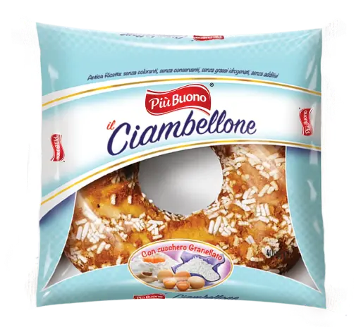 [piu1254] Piu Buono Il ciambellone zucchero granellato 400g