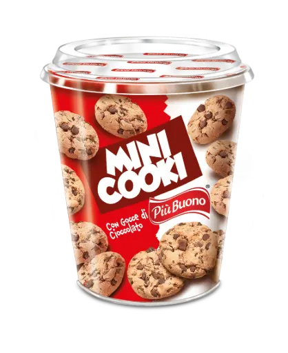 [piu1480] Piu Buono Mini cooki gocce di cioccolato 125g