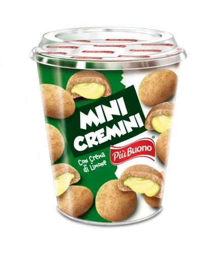 [piu1482] Piu Buono Mini cremini limone 125g