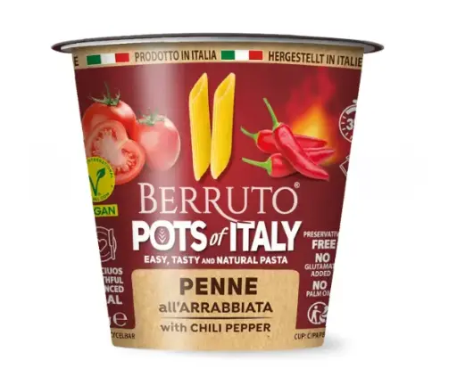 [pot14003730] Berruto Pots of Italy Penne All'Arrabbiata 70g